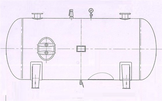 臥式儲(chǔ)氣罐--分氣包分氣缸--非標(biāo)儲(chǔ)氣罐定制-配圖01